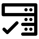Data Storage Check SVG Icon